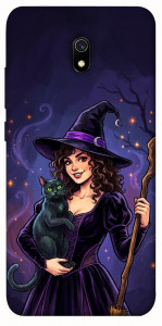 Чохол Witch and cat для Xiaomi Redmi 8a