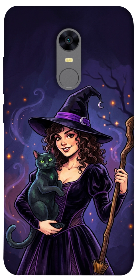 Чехол Witch and cat для Xiaomi Redmi Note 5 (Single Camera)