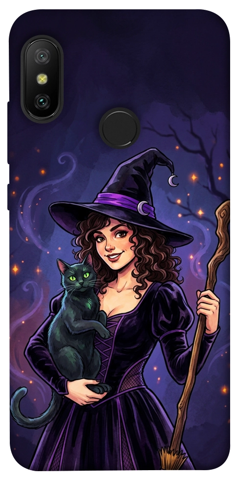 Чохол Witch and cat для Xiaomi Redmi 6 Pro