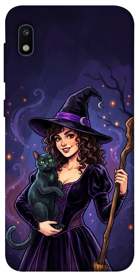 Чехол Witch and cat для Galaxy A10 (A105F)
