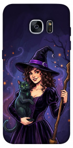Чохол Witch and cat для Galaxy S7 Edge