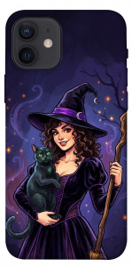 Чохол Witch and cat для iPhone 12