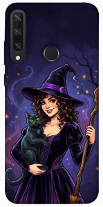 Чохол Witch and cat для Huawei Y6p
