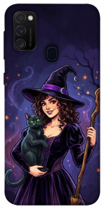 Чехол Witch and cat для Samsung Galaxy M21