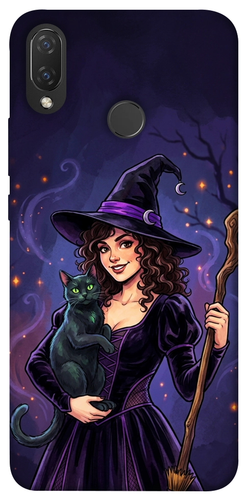 Чохол Witch and cat для Huawei Nova 3i