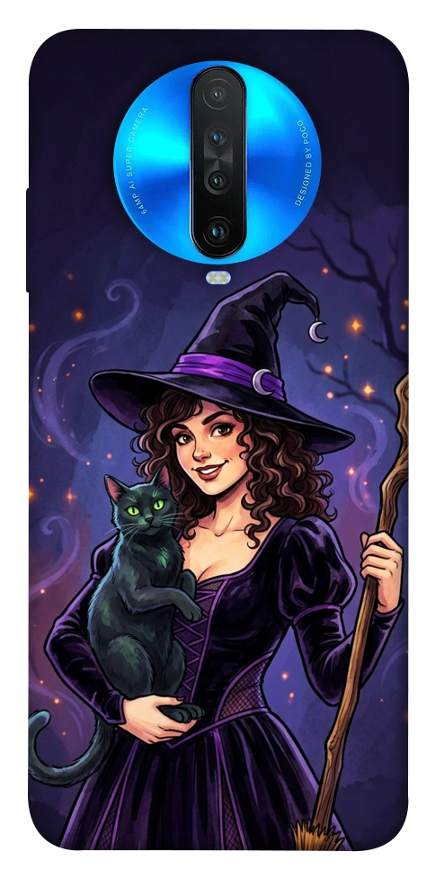Чохол Witch and cat для Xiaomi Redmi K30