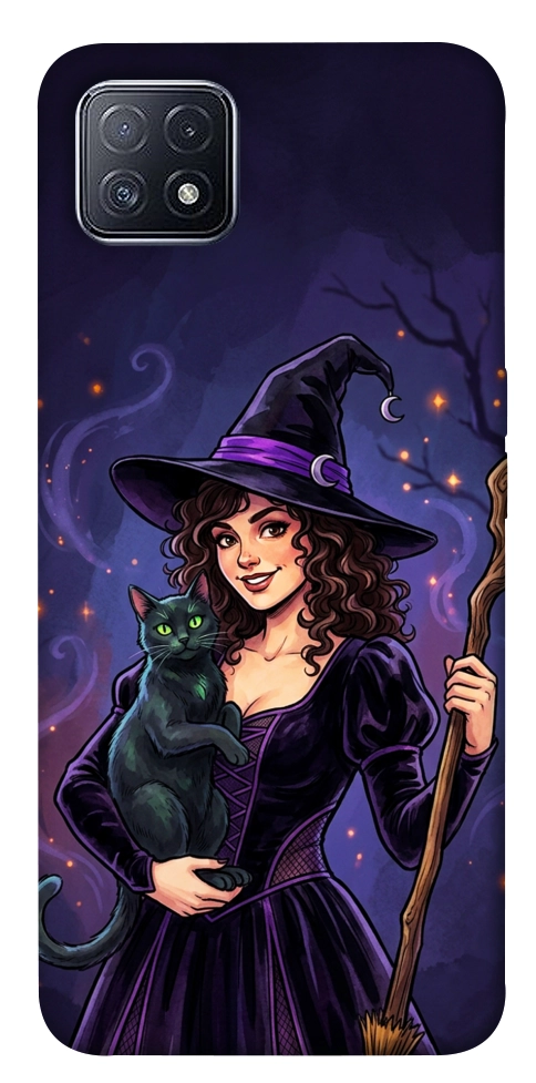 Чехол Witch and cat для Oppo A73