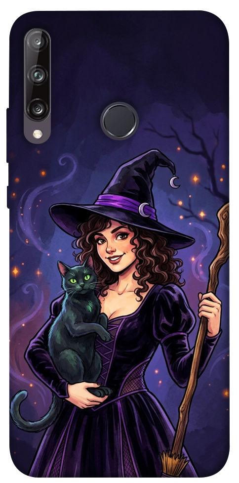 Чехол Witch and cat для Huawei P40 Lite E