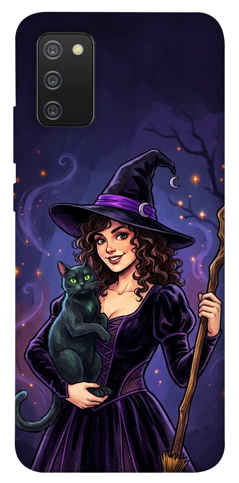 Чехол Witch and cat для Galaxy A02s
