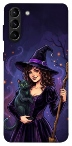 Чохол Witch and cat для Galaxy S21+