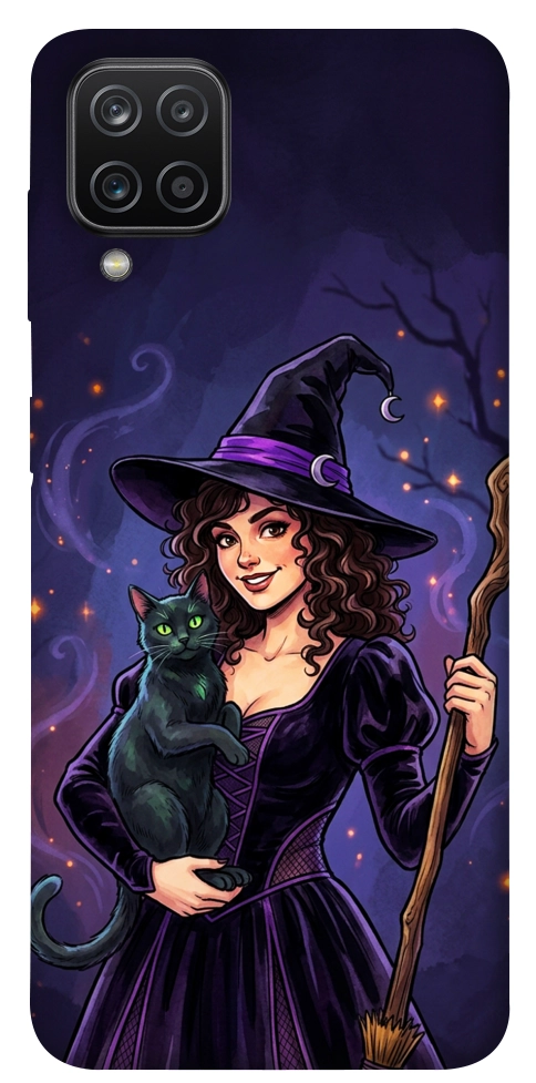 Чохол Witch and cat для Galaxy A12