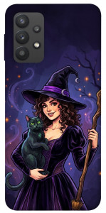 Чохол Witch and cat для Galaxy A32 4G