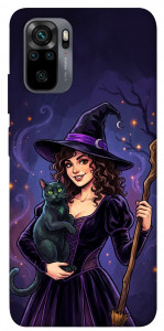 Чехол Witch and cat для Xiaomi Redmi Note 10