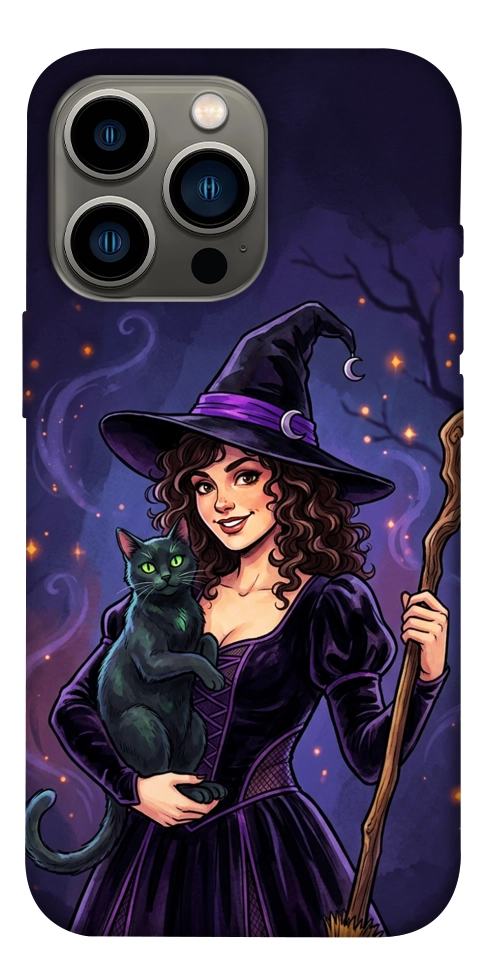 Чехол Witch and cat для iPhone 13 Pro