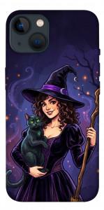 Чехол Witch and cat для iPhone 13