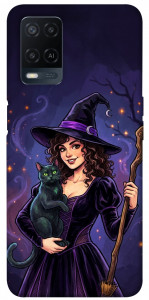 Чехол Witch and cat для Oppo A54 4G