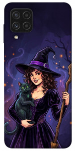 Чохол Witch and cat для Galaxy A22 4G