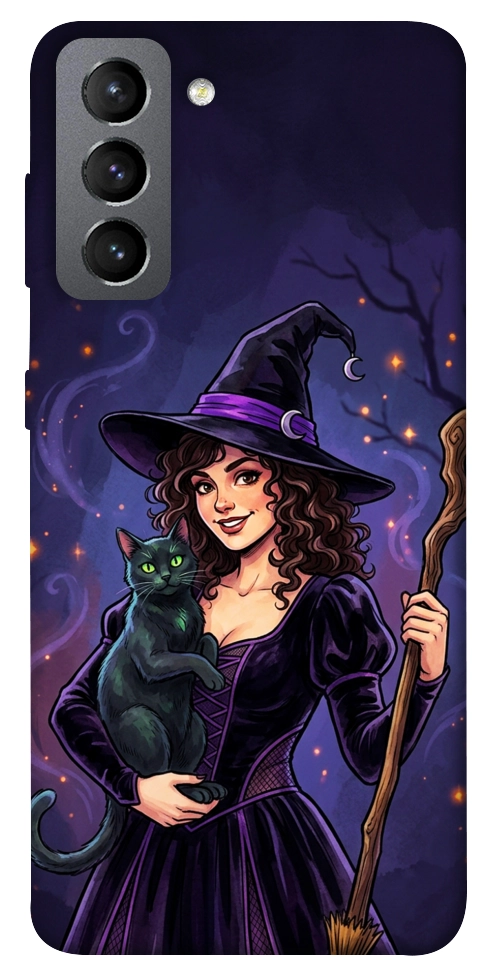 Чохол Witch and cat для Galaxy S21 FE