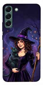 Чохол Witch and cat для Galaxy S22+