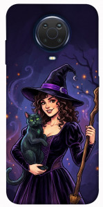 Чехол Witch and cat для Nokia G10