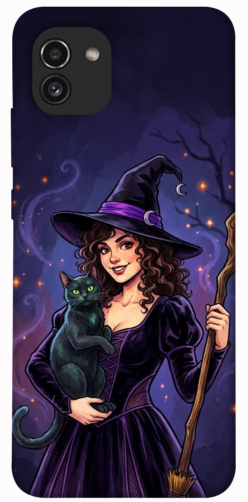 Чехол Witch and cat для Galaxy A03