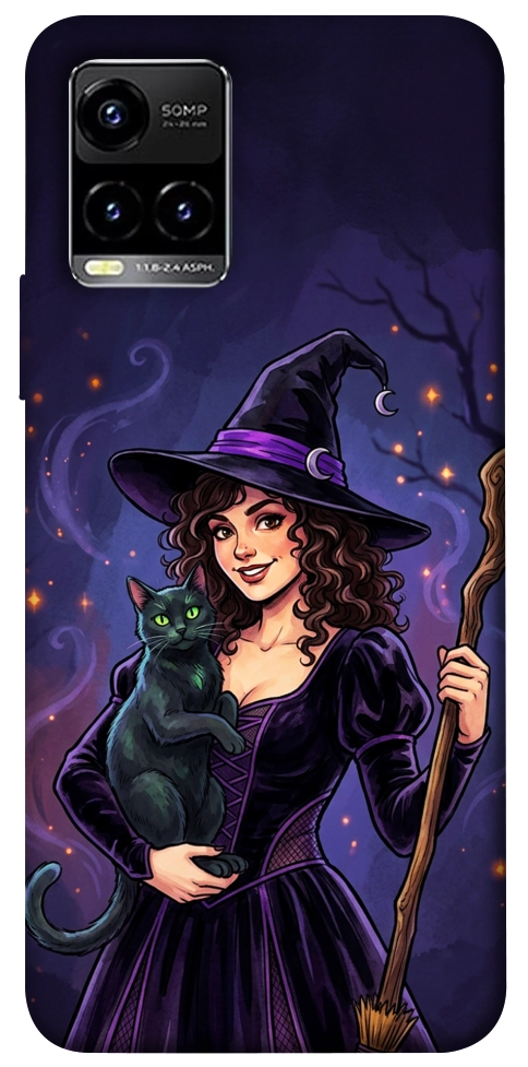 Чехол Witch and cat для Vivo Y21