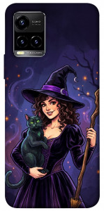 Чехол Witch and cat для Vivo Y21