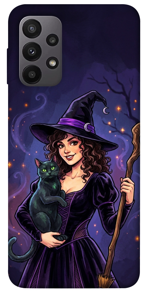 Чохол Witch and cat для Galaxy A23