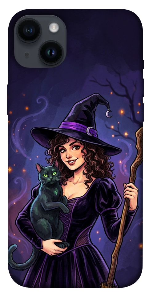 Чехол Witch and cat для iPhone 14 Plus