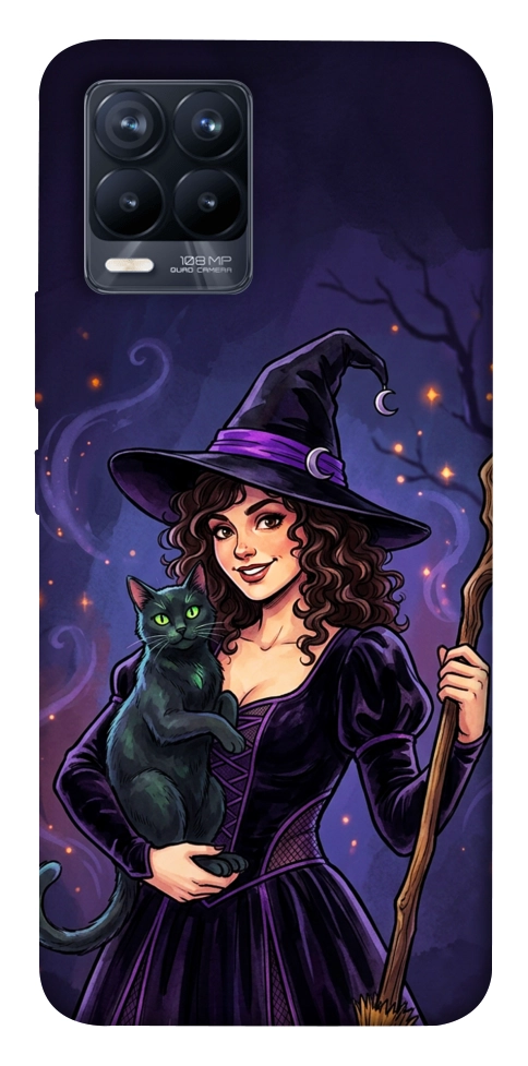 Чехол Witch and cat для Realme 8