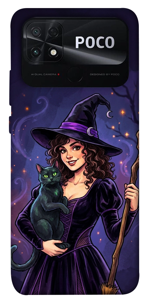 Чехол Witch and cat для Xiaomi Poco C40
