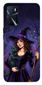 Чехол Witch and cat для Oppo A16 4G