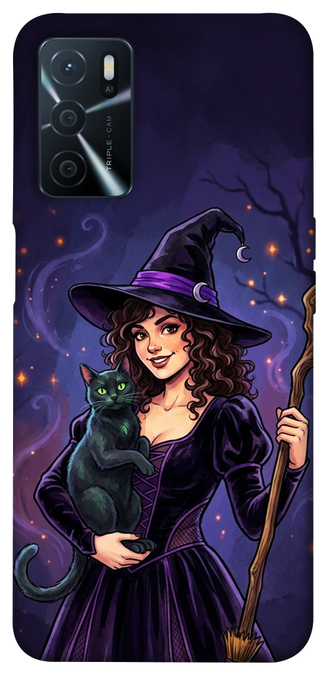 Чехол Witch and cat для Oppo A54s