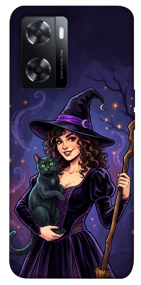Чехол Witch and cat для Oppo A57s