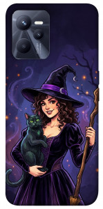 Чохол Witch and cat для Realme C35