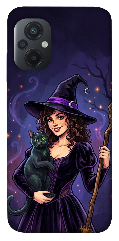 Чохол Witch and cat для Xiaomi Poco M5
