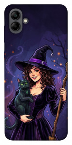 Чохол Witch and cat для Galaxy A04