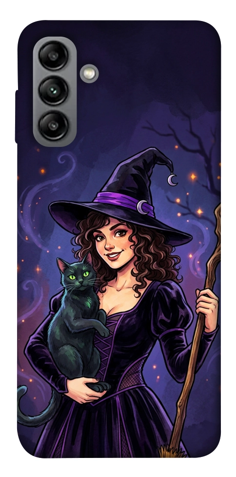 Чохол Witch and cat для Galaxy A04s