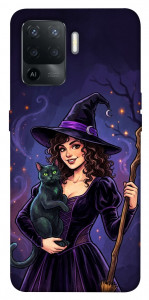 Чехол Witch and cat для Oppo Reno 5 Lite