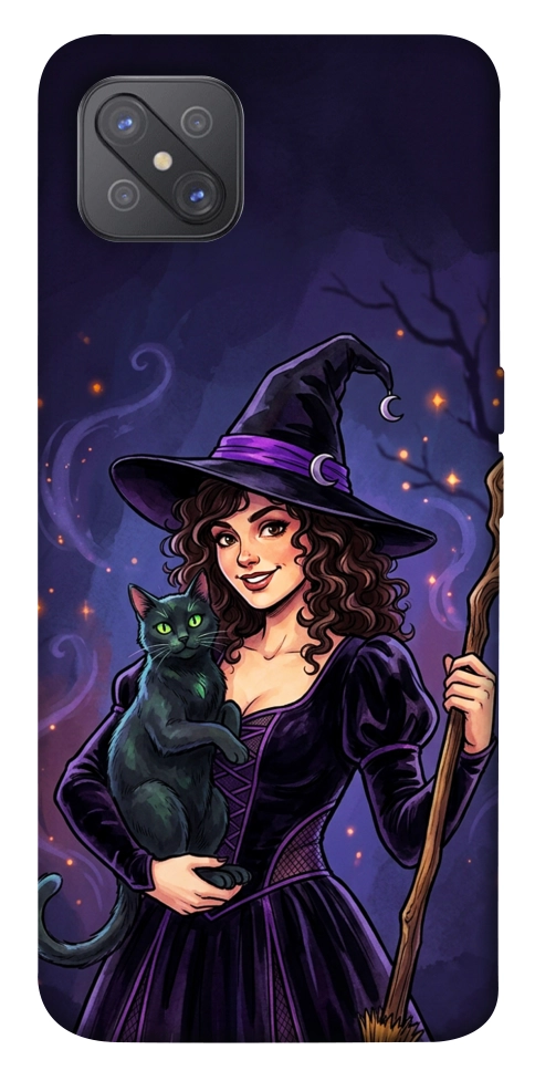 Чехол Witch and cat для Oppo A92s