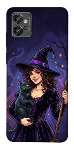 Чехол Witch and cat для Motorola Moto G32