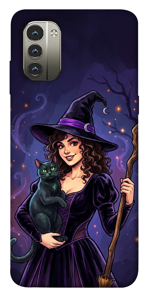 Чохол Witch and cat для Nokia G11