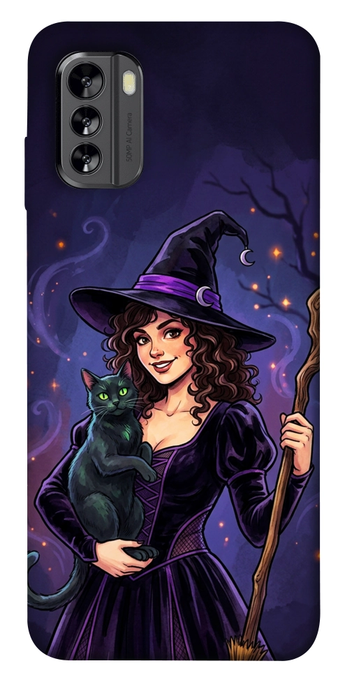 Чехол Witch and cat для Nokia G60