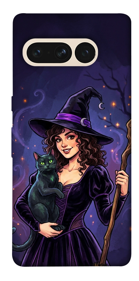 Чехол Witch and cat для Google Pixel 7 Pro