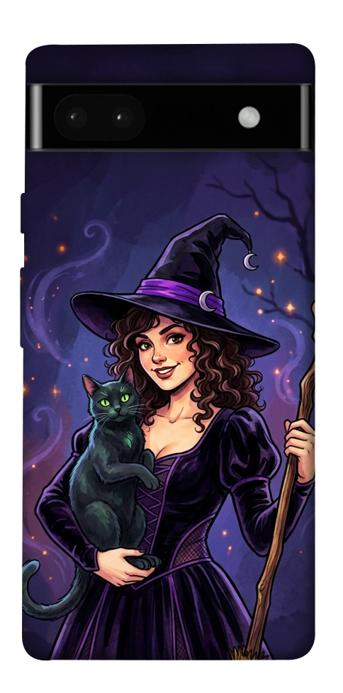 Чехол Witch and cat для Google Pixel 6A