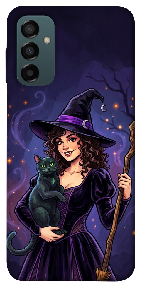 Чохол Witch and cat для Galaxy M14 5G