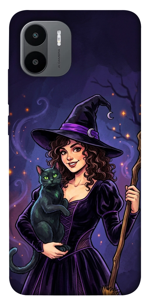 Чохол Witch and cat для Xiaomi Poco C50