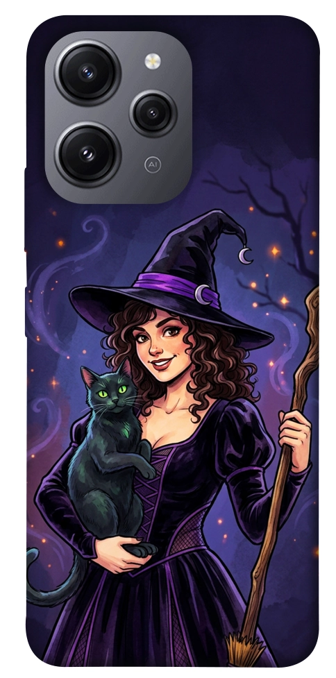 Чохол Witch and cat для Xiaomi Redmi 12