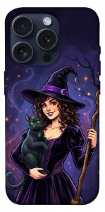Чехол Witch and cat для iPhone 15 Pro