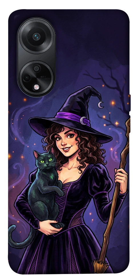 Чехол Witch and cat для Oppo A98